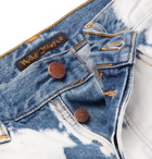 Nudie Jeans - Steady Eddie II Tapered Bleached Organic Denim Jeans - Blue