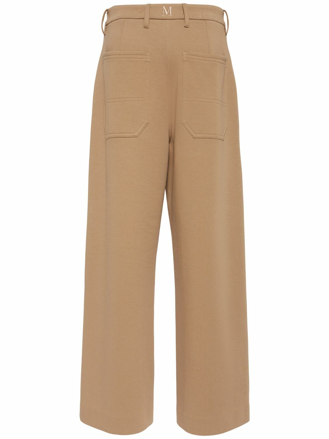 S MAX MARA Caucaso Jersey Scuba Wide Pants S Max Mara