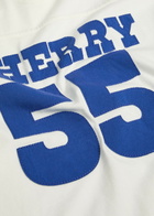 Cherry Los Angeles Appliquéd Cotton Football T-shirt White
