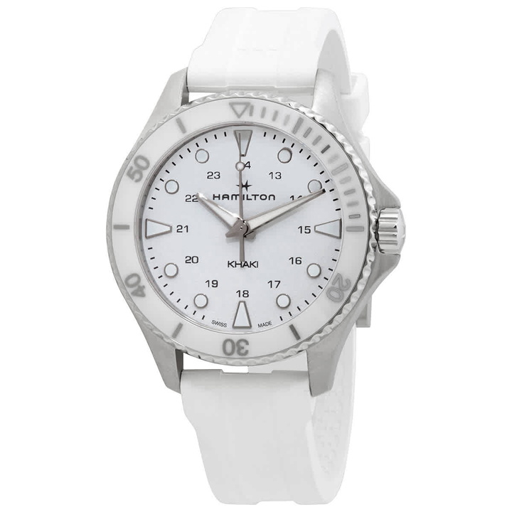 Photo: Hamilton Khaki Navy Scuba Quartz White Dial Unisex Watch H82221310