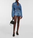 Alaïa High-rise denim shorts