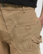 JW Anderson TWISTED WORKWEAR SHORTS Beige Mens Casual Short
