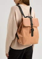 Rains Bucket Rubberised Backpack - Peach - One Size