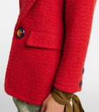 Saint Laurent Wool and silk-blend tweed jacket