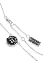Marc Jacobs The Button Necklace - Black And Silver - One Size