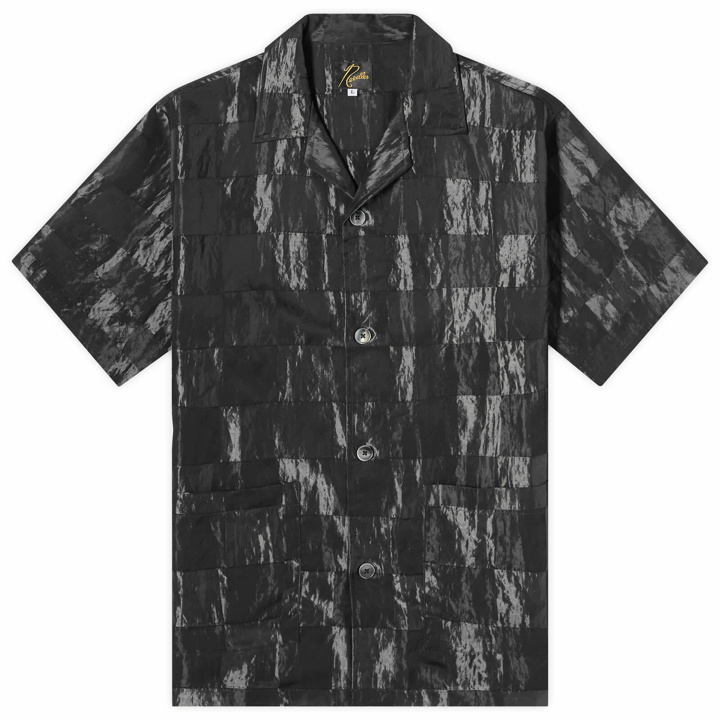 Photo: Needles Men's Checkerboard Cabana Shirt in Black