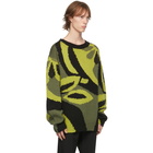 Dries Van Noten Green Wool Sweater