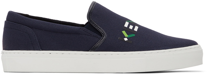 Photo: Kenzo Navy Skate Slip-On Sneakers