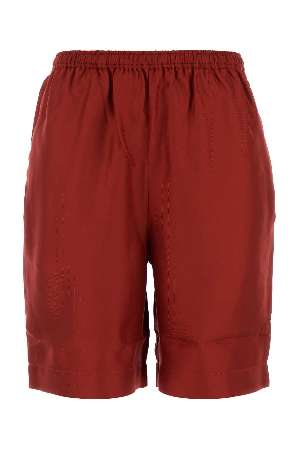 Loulou Studio Ivory Silk Zinnia Bermuda Shorts Loulou Studio
