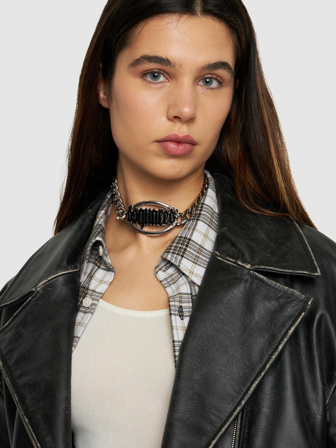 【送料&関税込】Dsquared2 Black Choker Necklace DSQUARED2 - Gothic Dsquared2 Choker Dsquared2