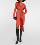 Max Mara Maura wrap satin minidress