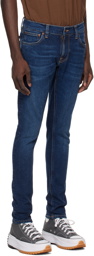 Nudie Jeans Blue Tight Terry Jeans