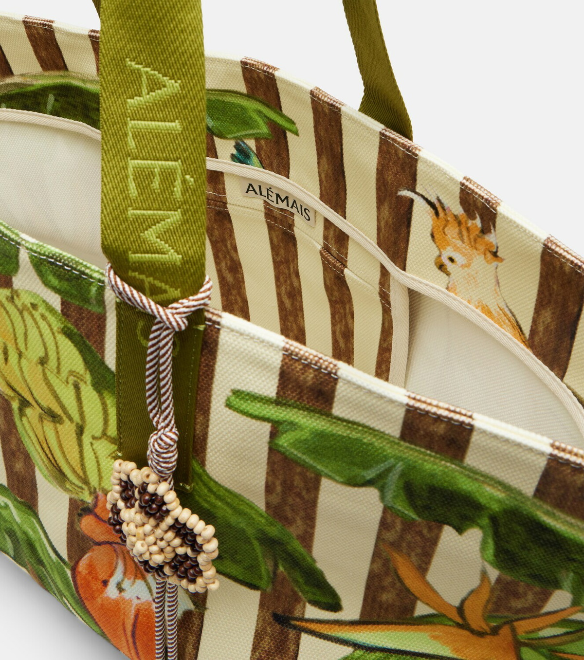 Alémais Toucan Tango Large canvas tote bag