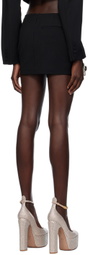 AREA Black Embroidered Butterfly Miniskirt