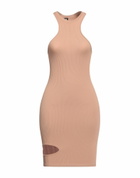 Andreādamo Womens Mini dress Light brown