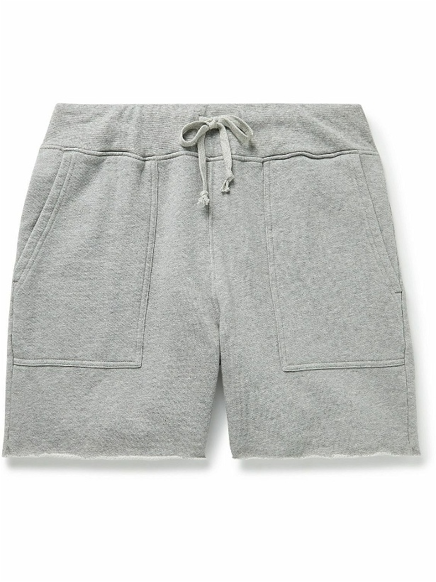 Photo: Save Khaki United - Organic Cotton-Jersey Drawstring Shorts - Gray
