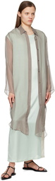 LESET Gray Farah Midi Dress