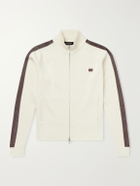 Wales Bonner - Tide Logo-Embroidered Knitted Jacket - White