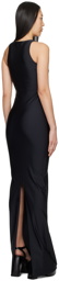 Coperni Black Single Emoji Maxi Dress