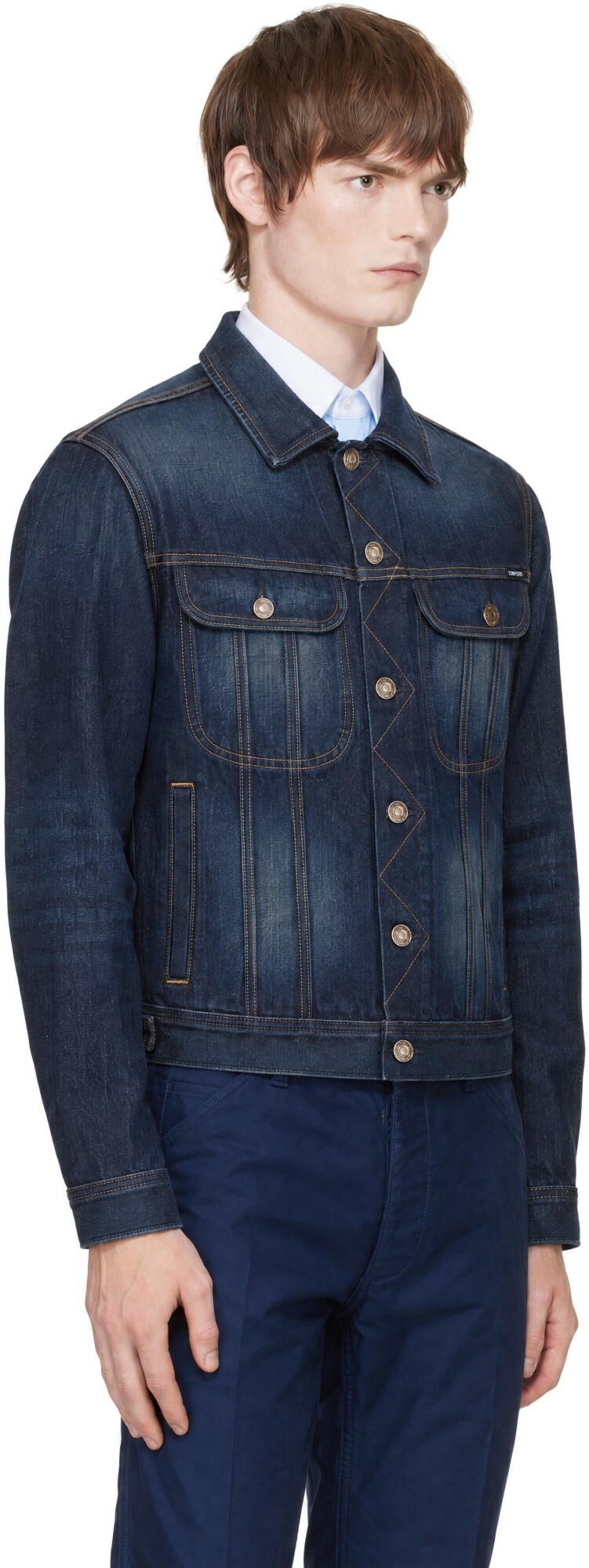 TOM FORD Navy Icon Denim Jacket