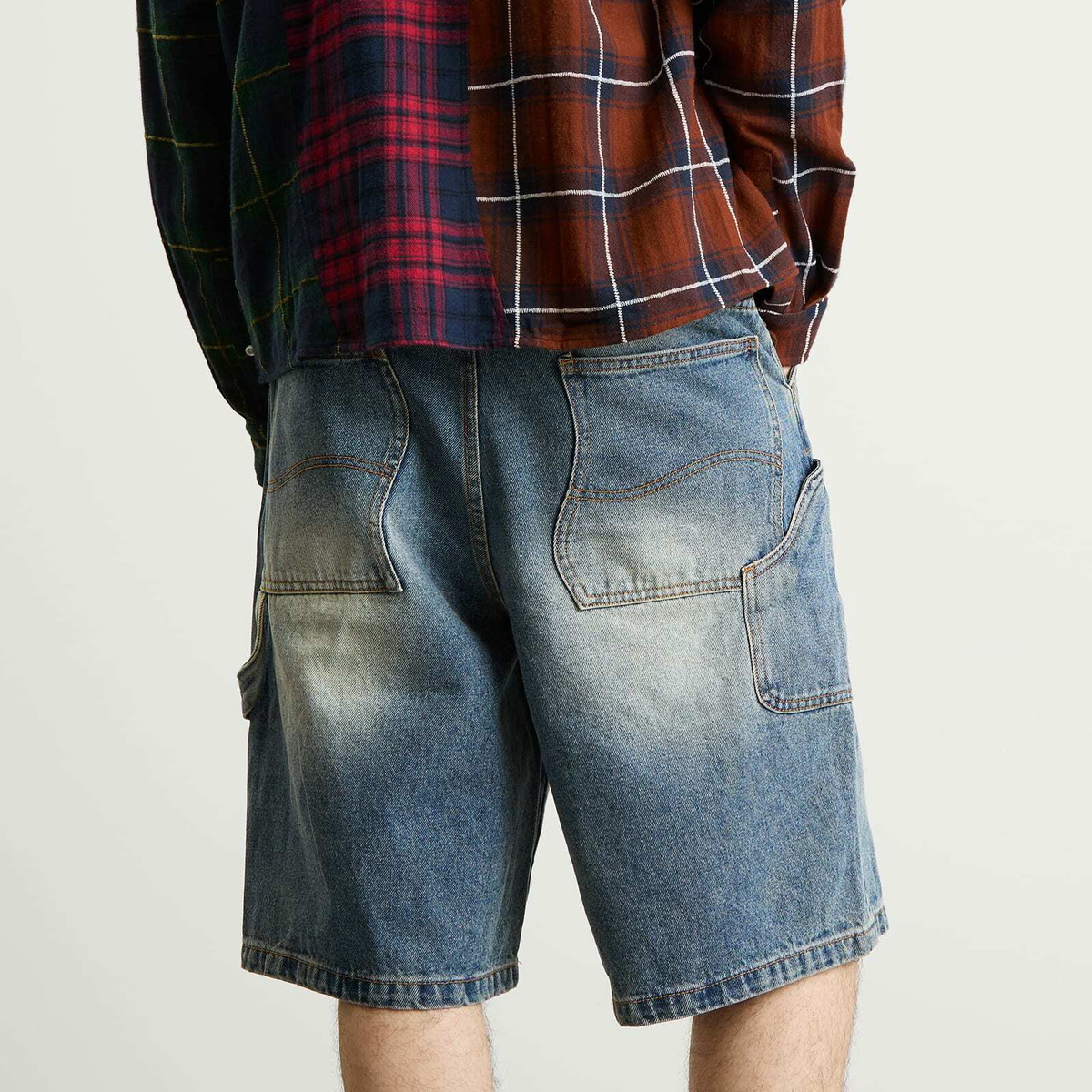 Dime Men's Classic Denim Shorts in Sandblasted Indigo
