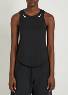 Nike Aeroswift Dri-fit Adv Perforated Jersey Running Vest Black And White