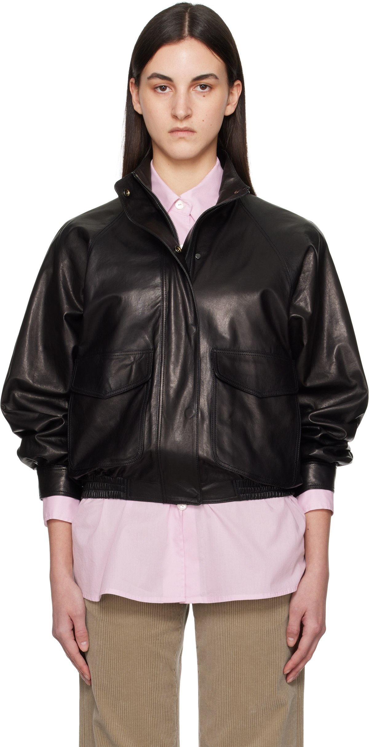 Nothing Written Black Mills Vintage Leather Jacket