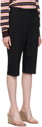 Sandy Liang Black Melvin Capri Shorts