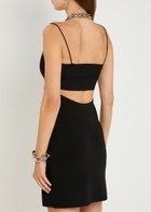 Alexander Wang Cut-out Stretch-knit Mini Dress Black