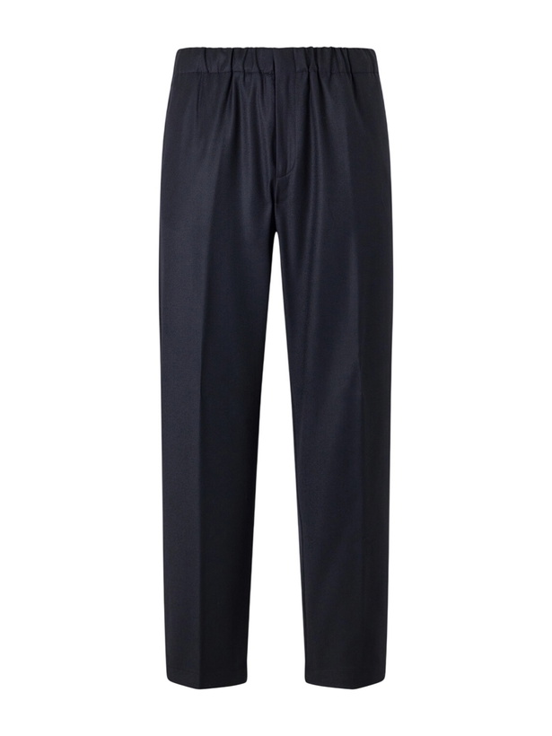 Photo: Lardini - Straight-Leg Woven Trousers - Blue