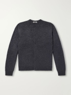 Auralee - Garment-Dyed Alpaca Cardigan - Gray