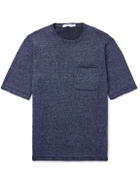 Inis Meáin - Knitted Linen T-Shirt - Blue