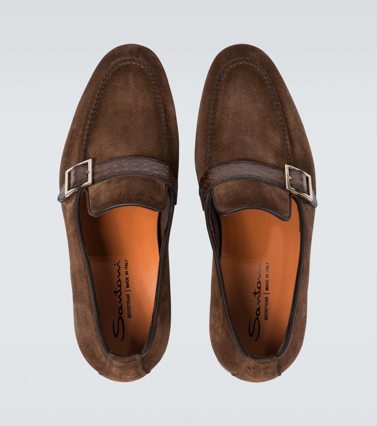 Santoni Pamesa suede loafers