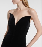 Roland Mouret Velvet corset top