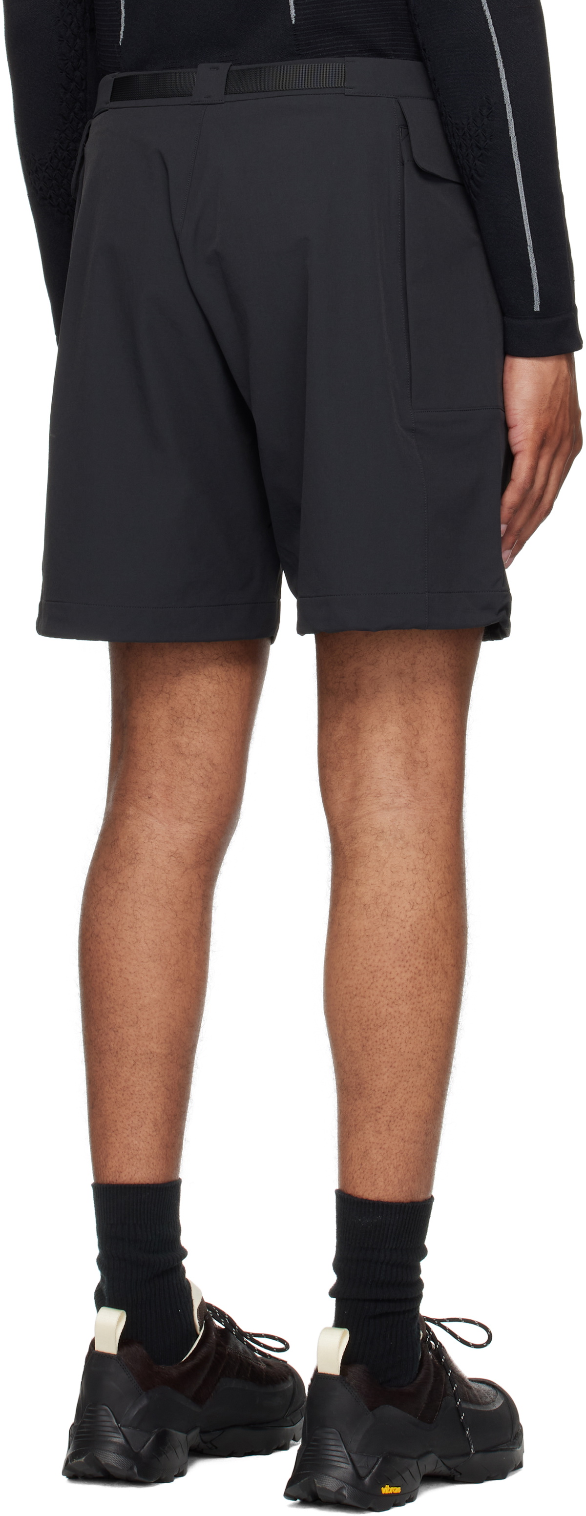 ROA Black Duty Shorts