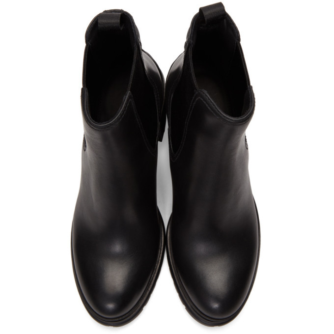 Prada Black Heeled Chelsea Boots