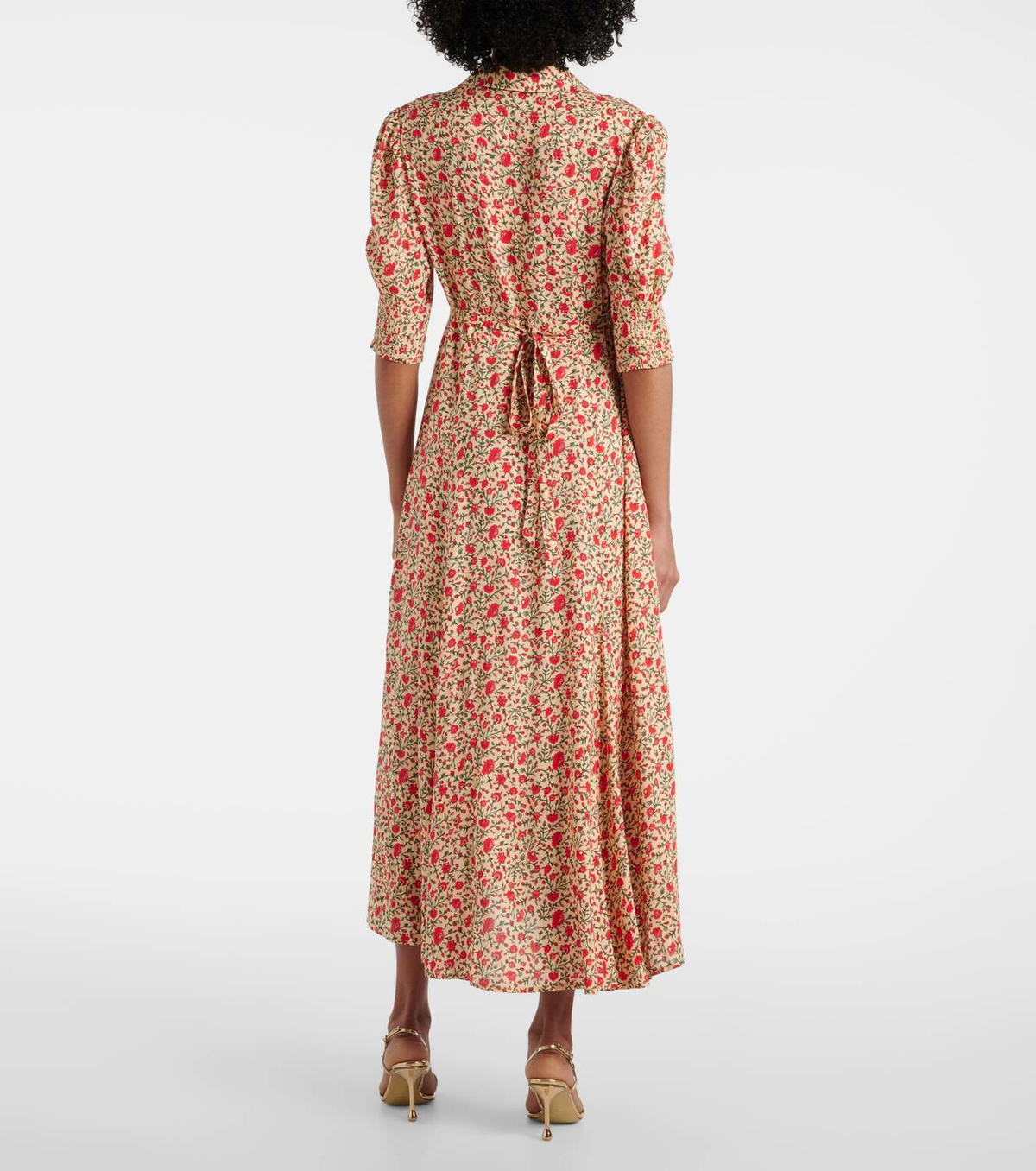 Rixo Bloom floral midi dress