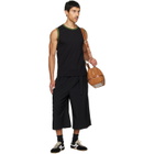 Dries Van Noten Black Cotton Tank Top