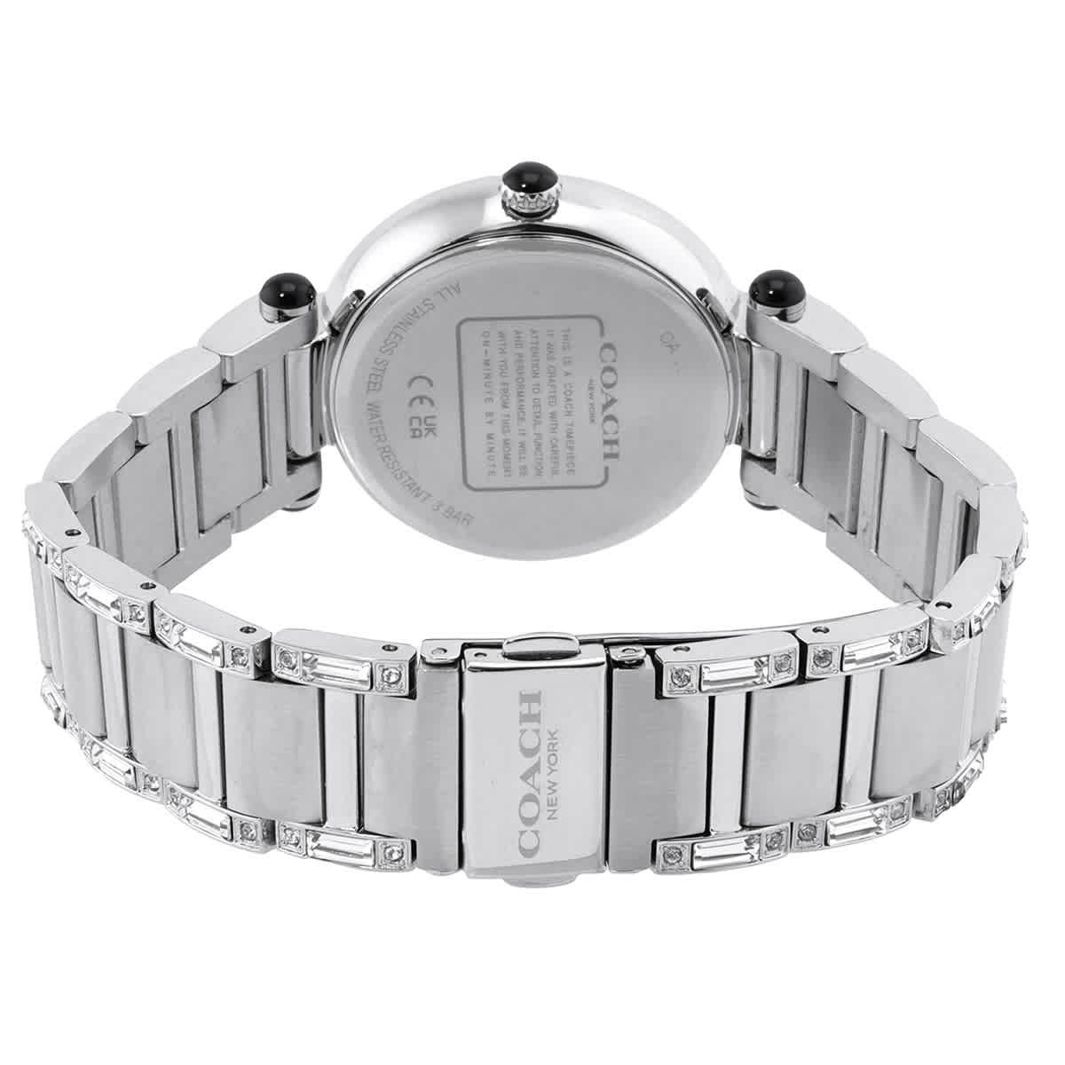 Coach Cary Quartz Crystal Silver Dial Ladies Watch 14503834 Coach