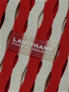 LASTFRAME - Small Striped Mesh Market Bag