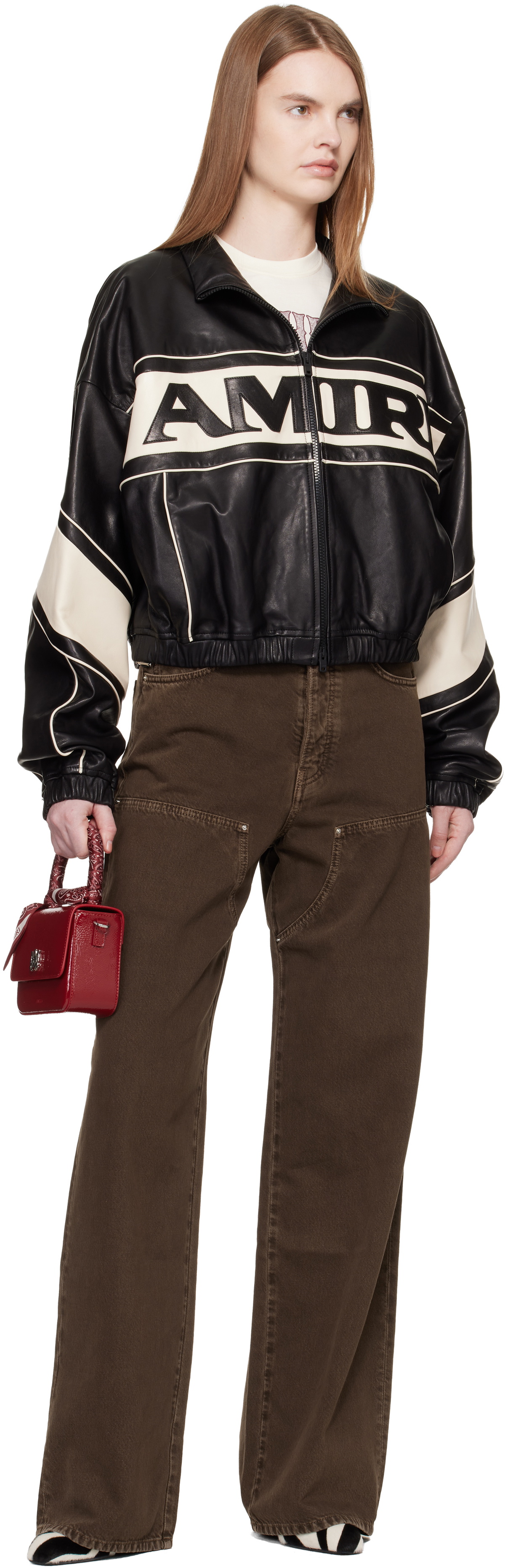 AMIRI Black AMIRI Sport Leather Jacket