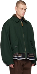 kolor Green Layered Jacket