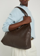 Mansur Gavriel Soft Crinkled Leather Tote bag - Dark Brown - One Size
