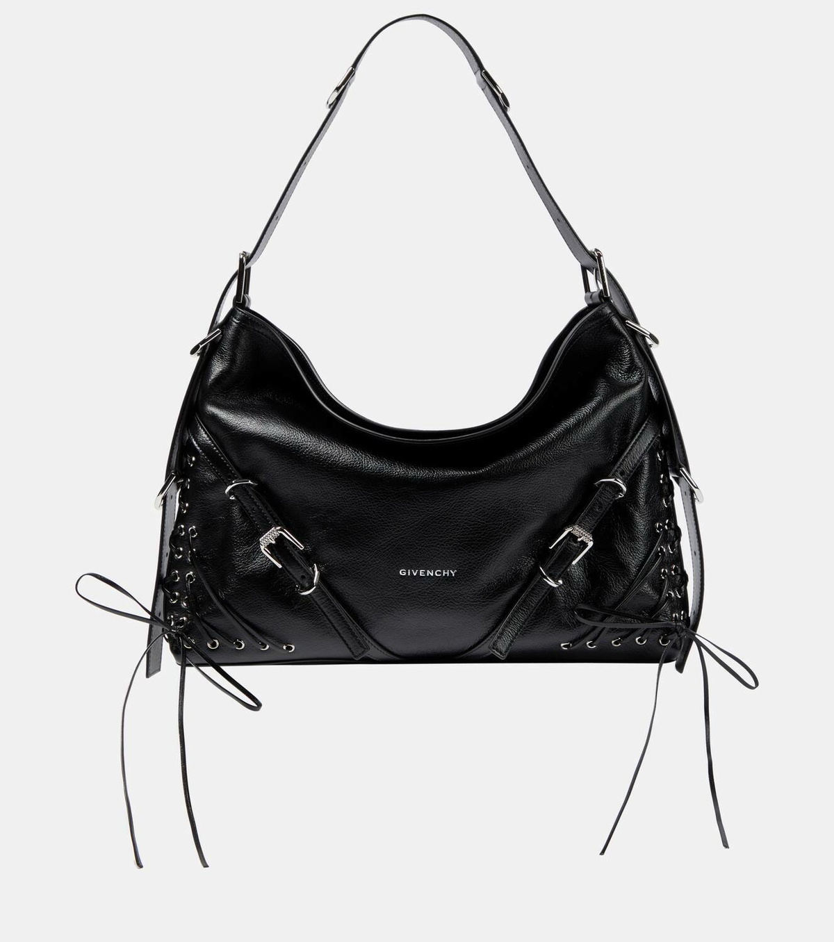 Givenchy Women Lilac Leather Pâ€™Tit Voyou Shoulder Bag