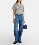 JW Anderson Striped cotton jersey T-shirt