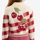 House Of Sunny Women's Cherry Tripper Knit Cardigan in Multi
