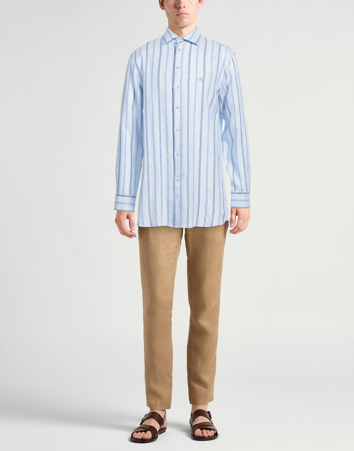 Etro Mens Shirt Sky in Blue