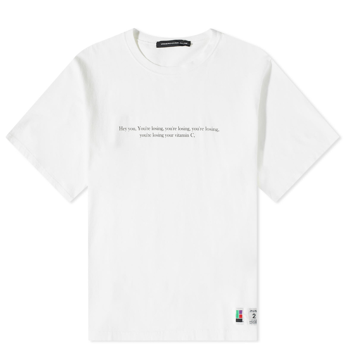 【最終値下】ミューラルDipsacus shirt ホワイト TMARCUS OVER T-shirt with metallic Oval D｜ホワイト