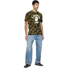 BAPE Khaki 1st Camo College T-shirt