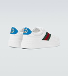 Gucci - Leather sneakers with Web